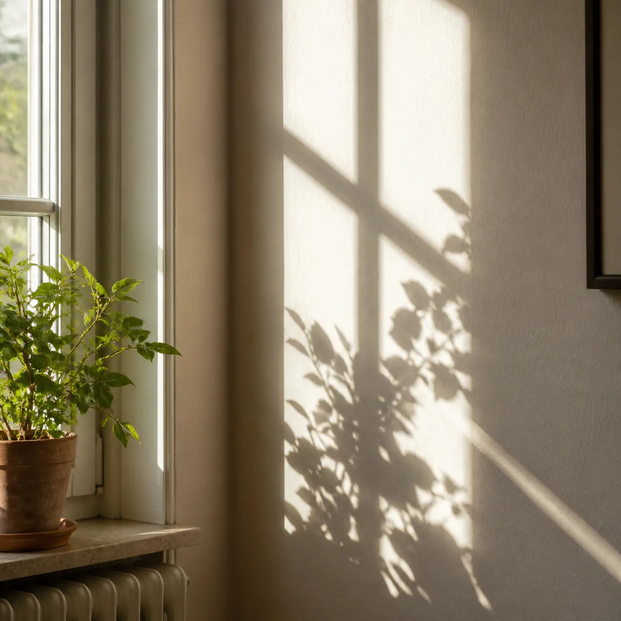 Das Muster auf der Wand