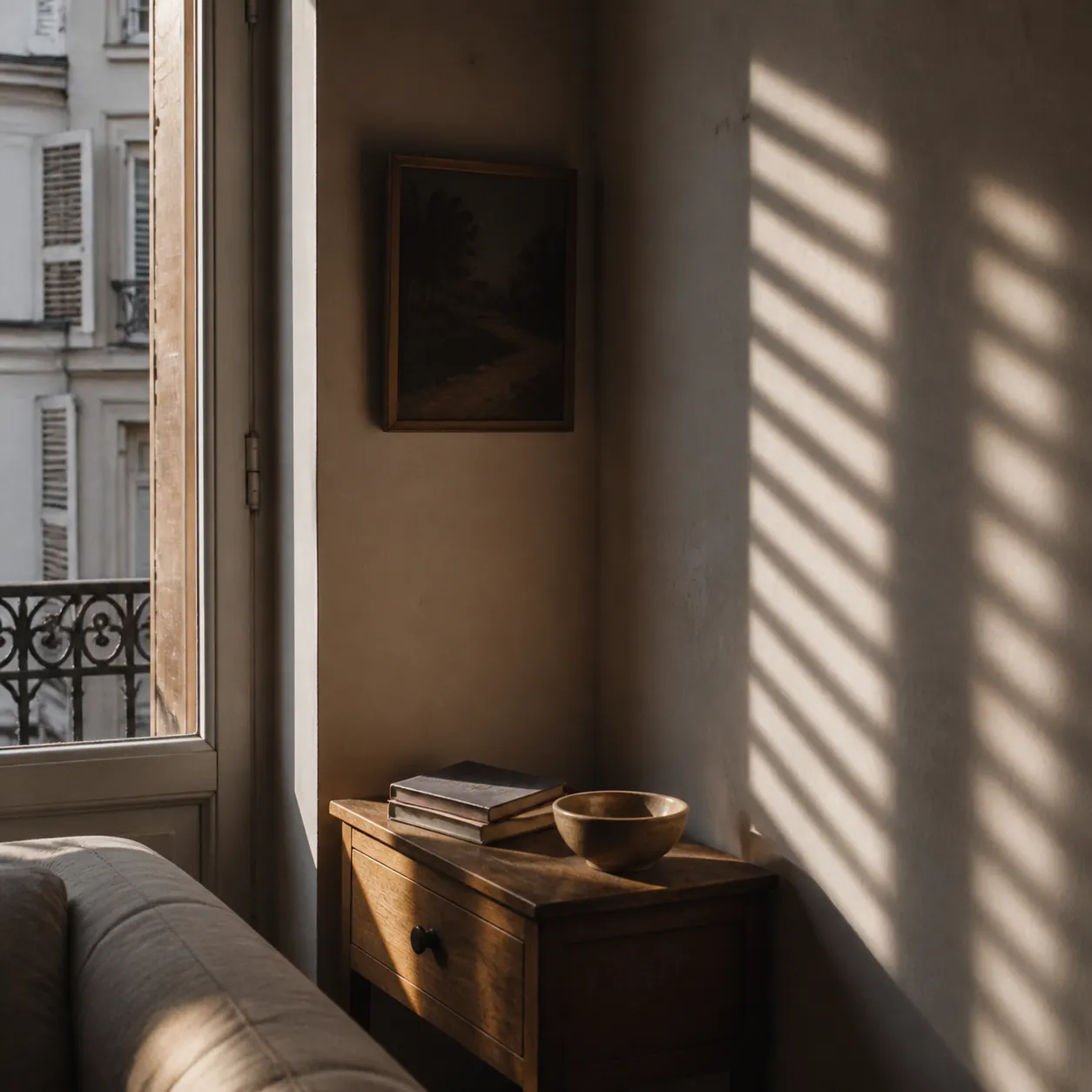 Les rayures des persiennes