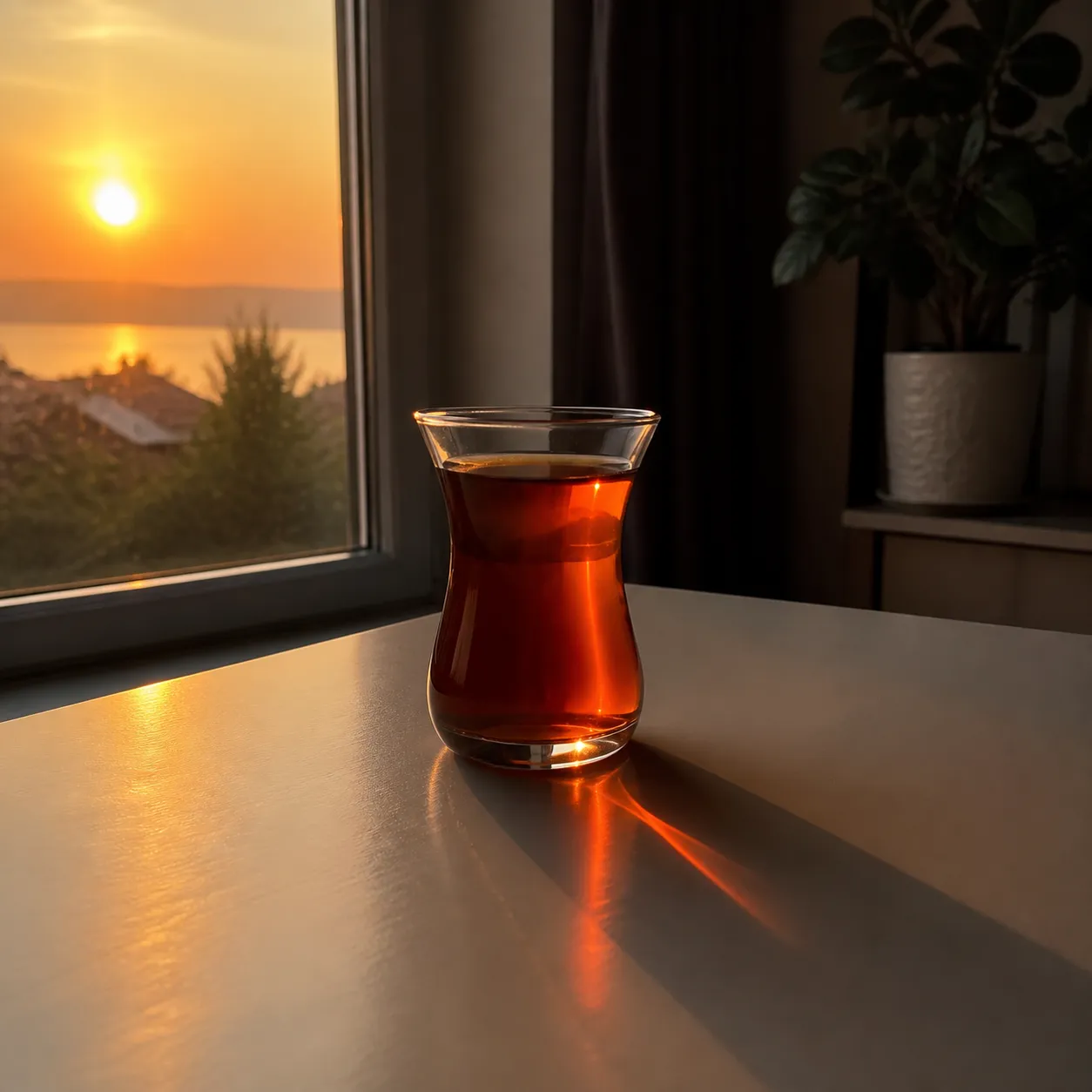 Aynı nesne, her akşam başka ışık