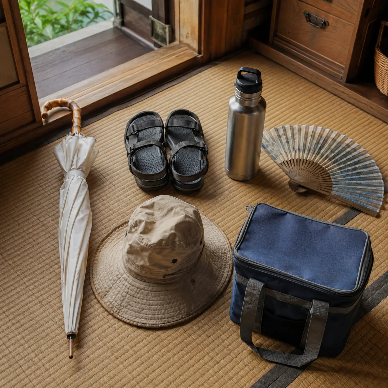 使った夏は、道具の表面に残っている