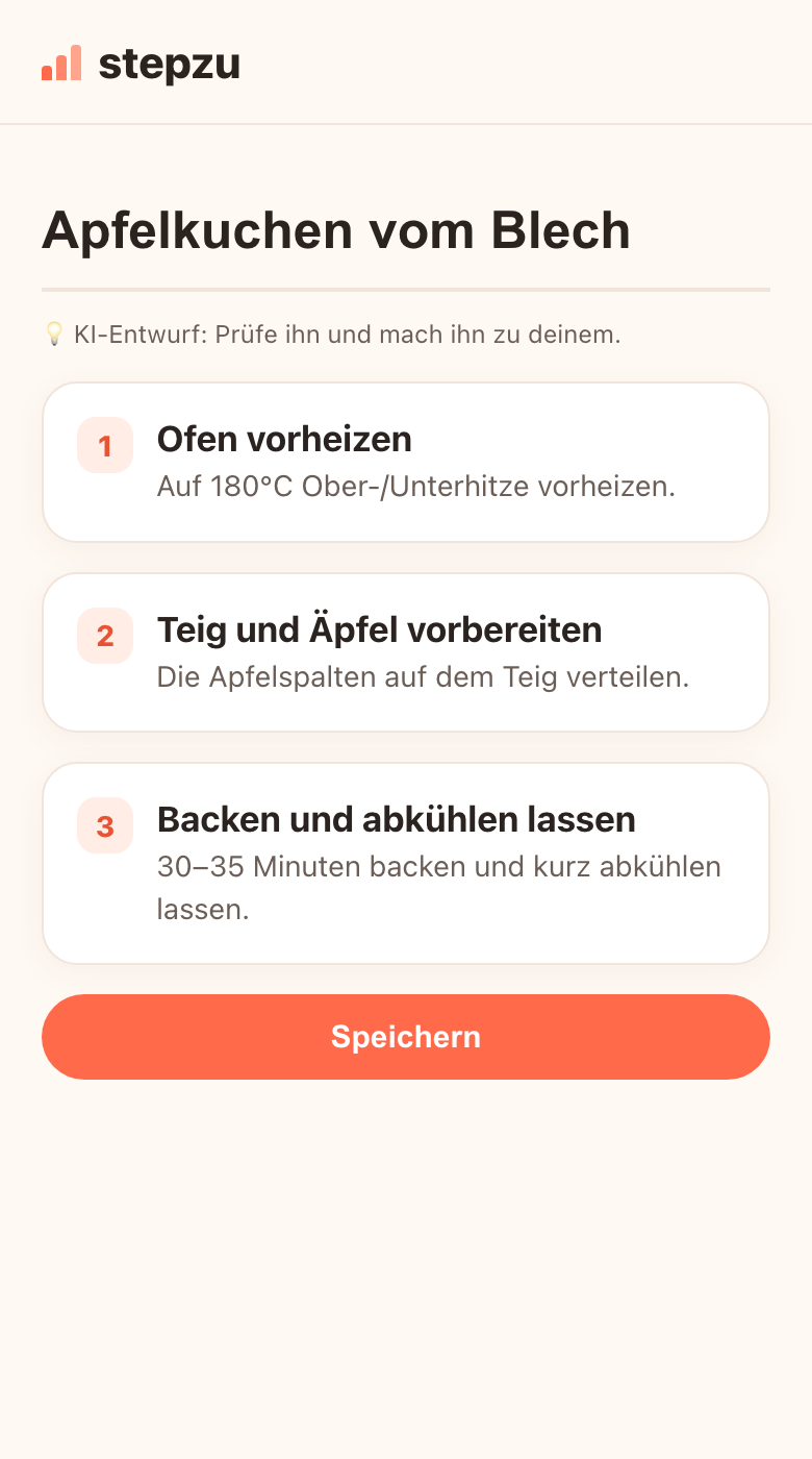 Lass die ersten Karten erstellen