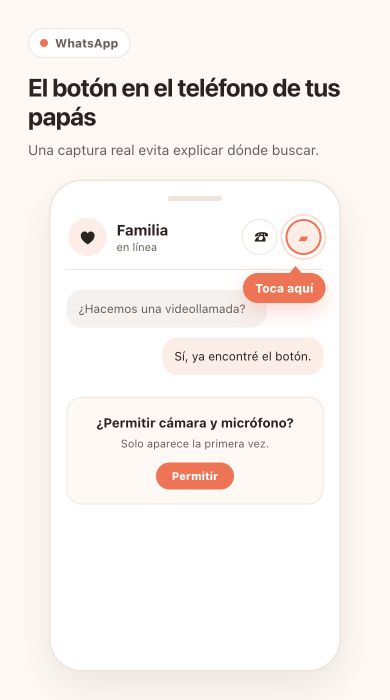 Toca la cámara de video