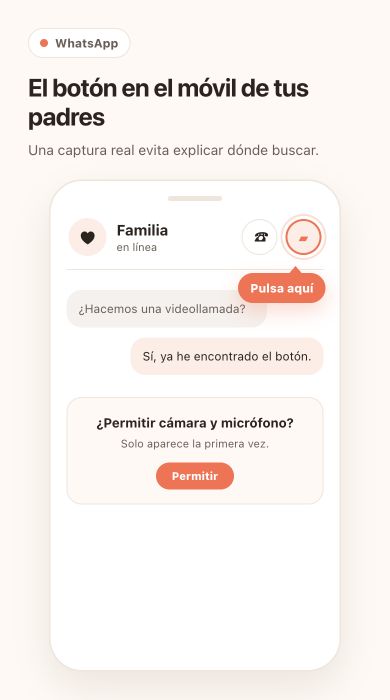 Pulsa la cámara de vídeo