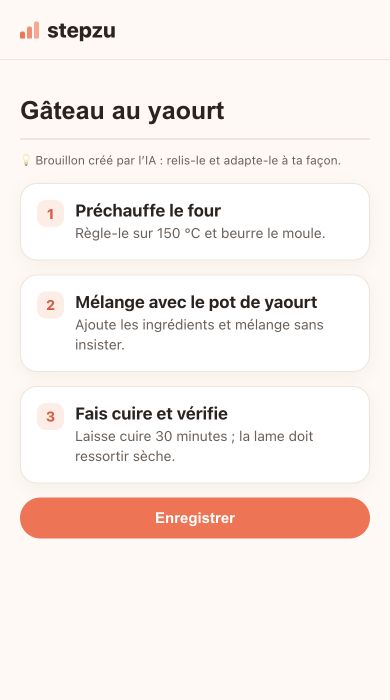 Laisse Stepzu préparer les premières cartes