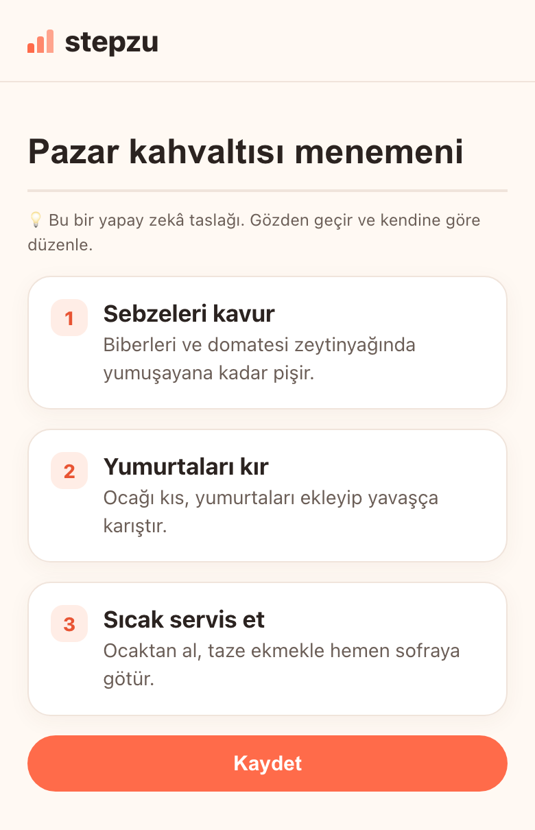 İlk taslağı al
