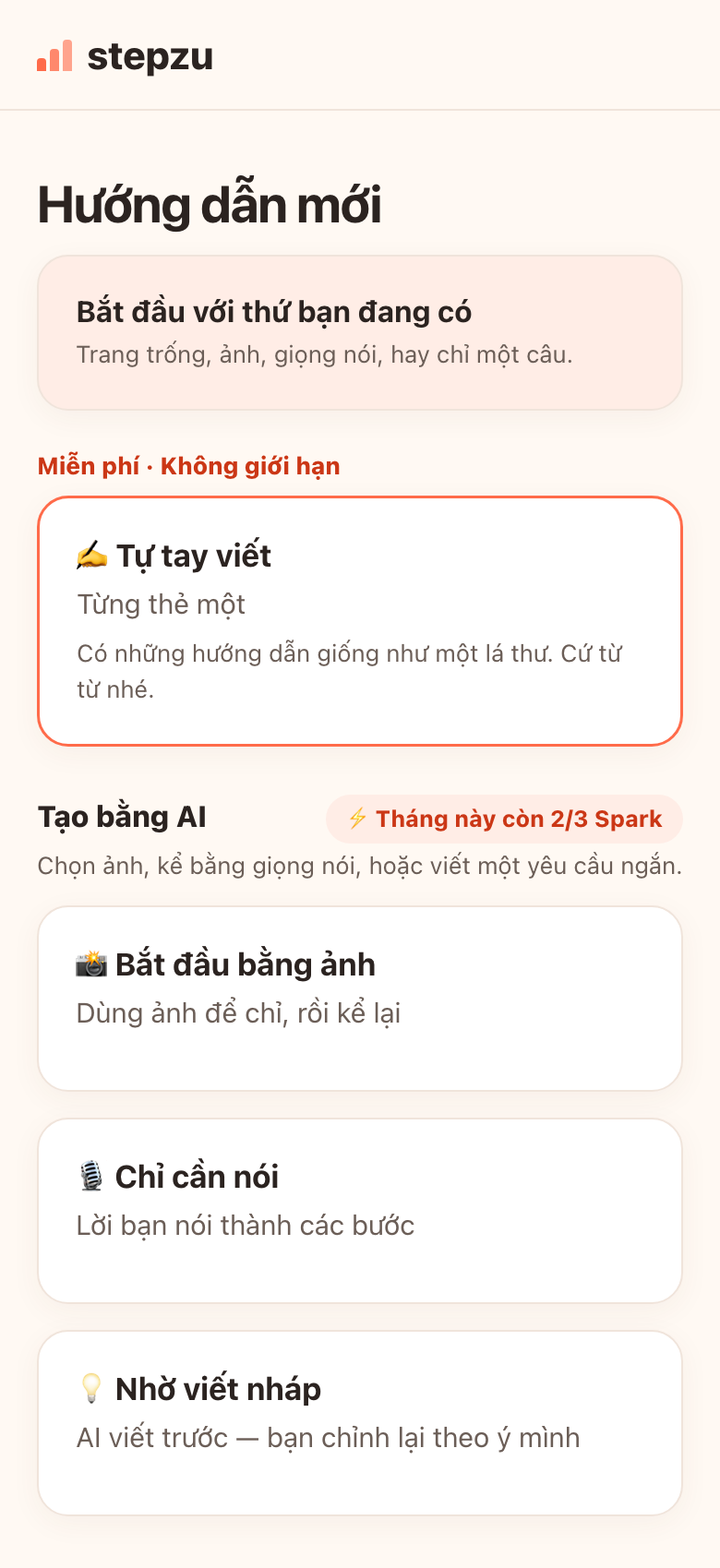 Chọn “Chỉ cần nói”