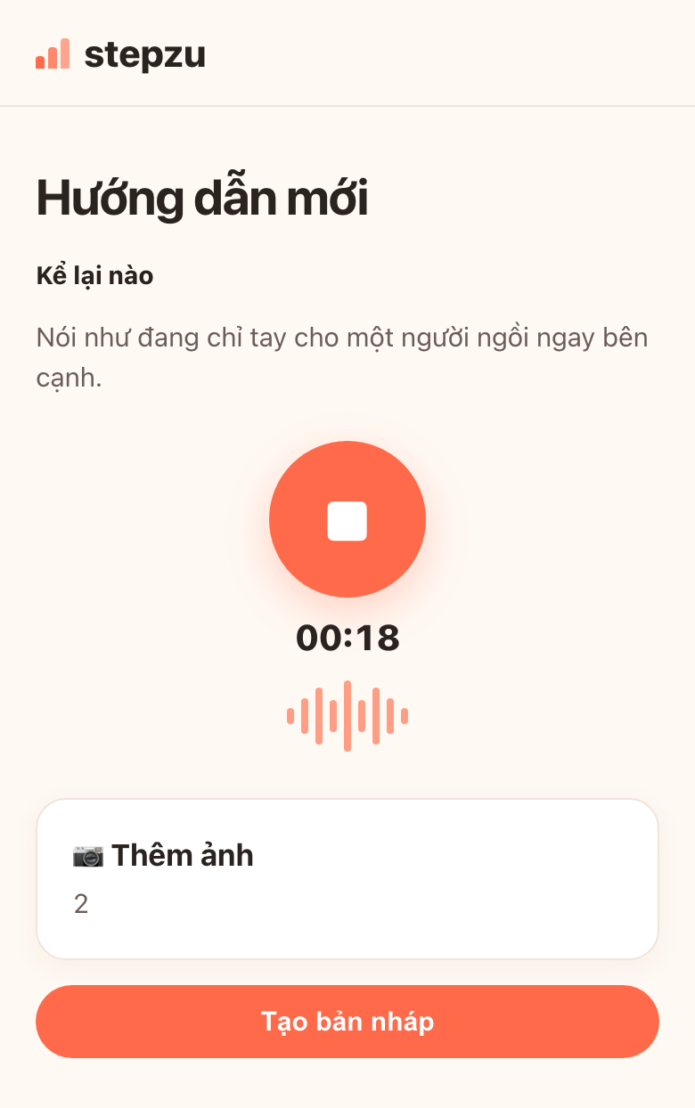 Nói như đang chỉ cho một người quen